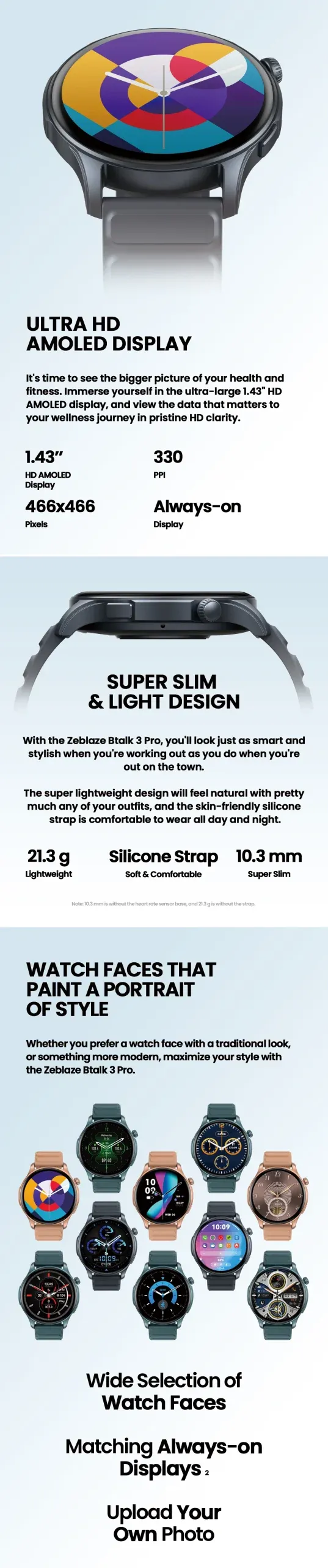 Zeblaze Btalk 3 Pro Smart Watch Amoled Display (4)