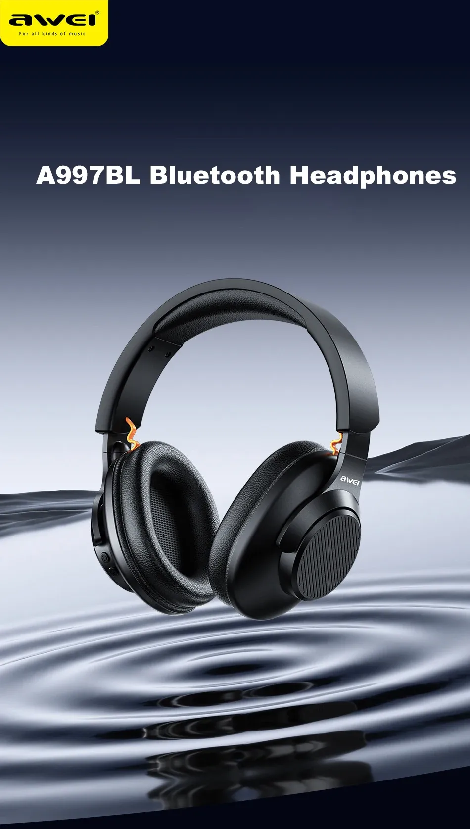 Awei A997bl Wireless Stereo Headphone (4)