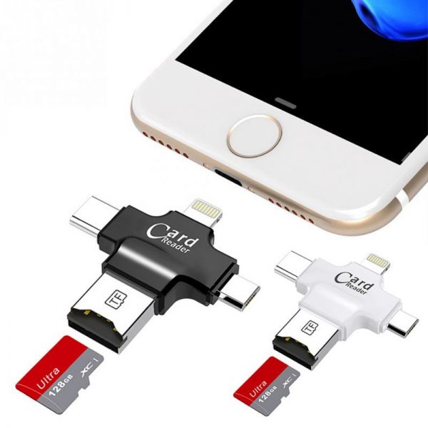 4 In 1 Usb Otg Card Reader For Iphone And Android (2)