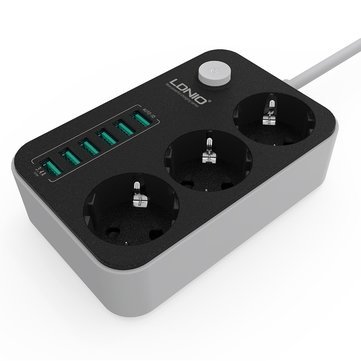 Ldnio 6 Usb Ports And 3 Power Socket Extension (4)