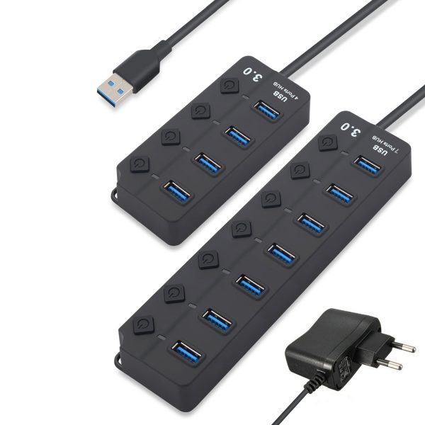 Usb Hub 3 0 With Power Adapter (5)
