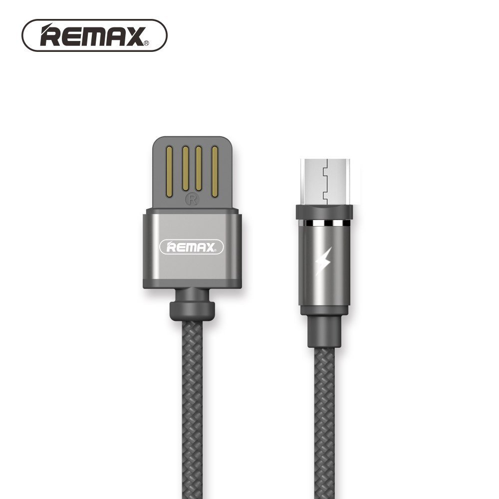 Remax Gravity Rc 095i Magnetic Nylon Braided Lightning Usb Charging Cable (3)