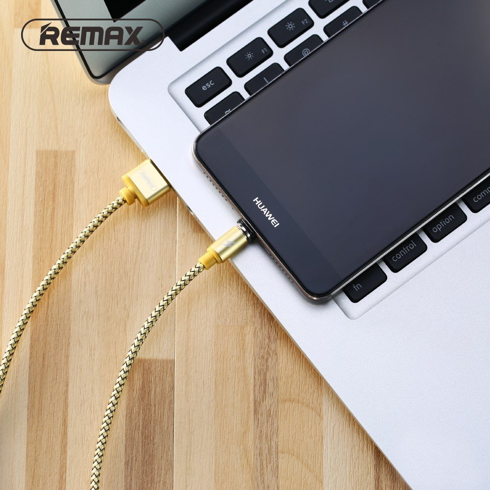 Remax Gravity Rc 095i Magnetic Nylon Braided Lightning Usb Charging Cable (4)