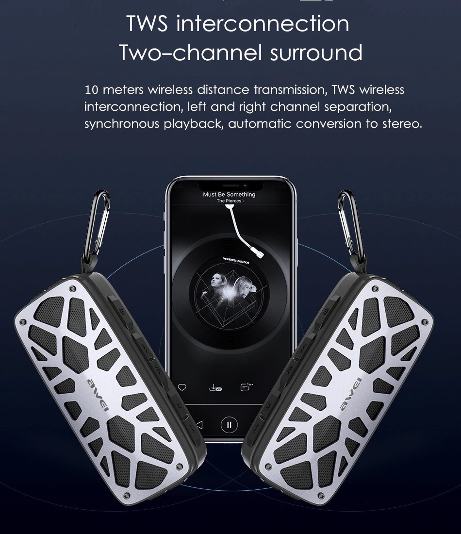Awei Y330 Wireless Tws Bluetooth Speaker (6)