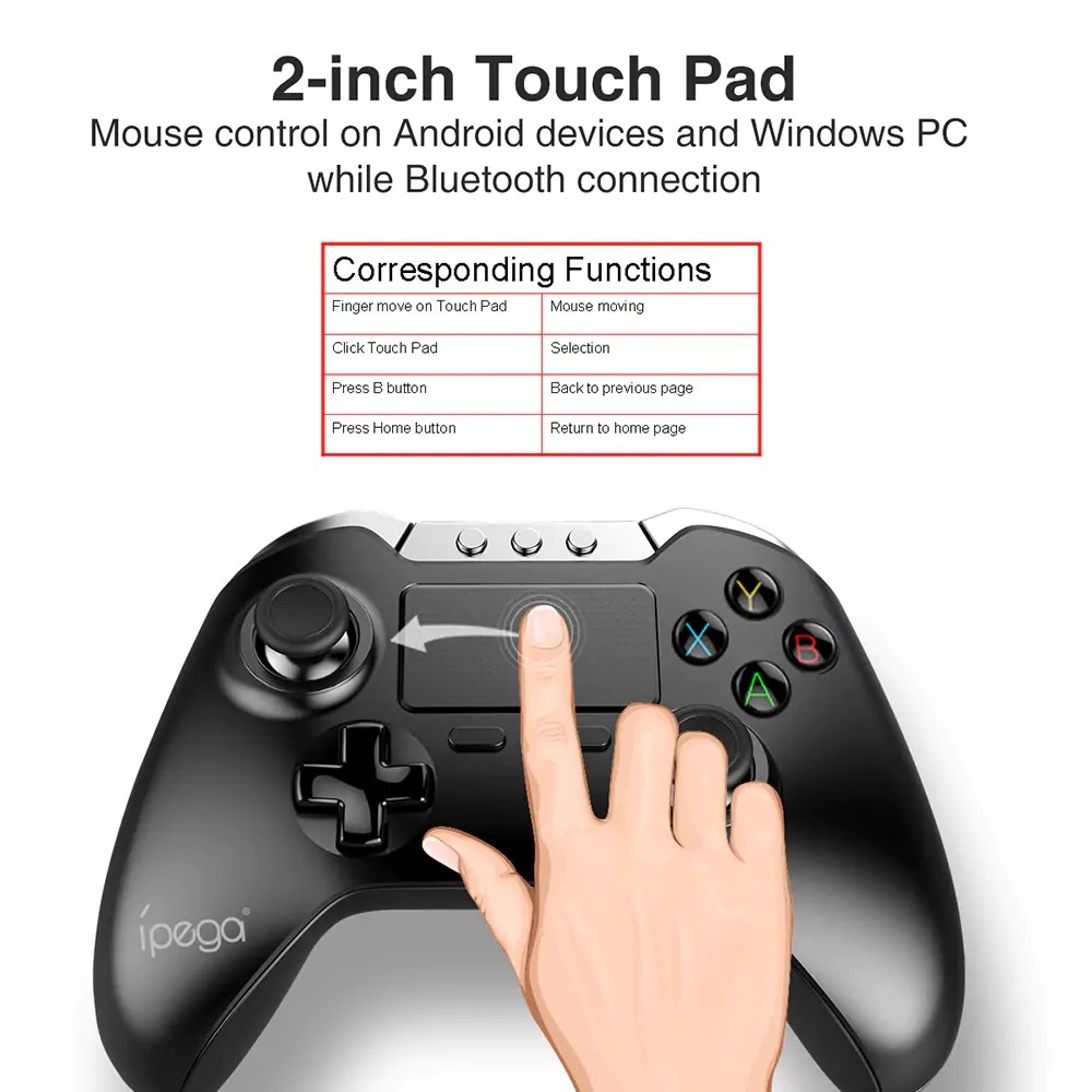 Ipega 9069 Wireless Controller With Touch Pad (6)