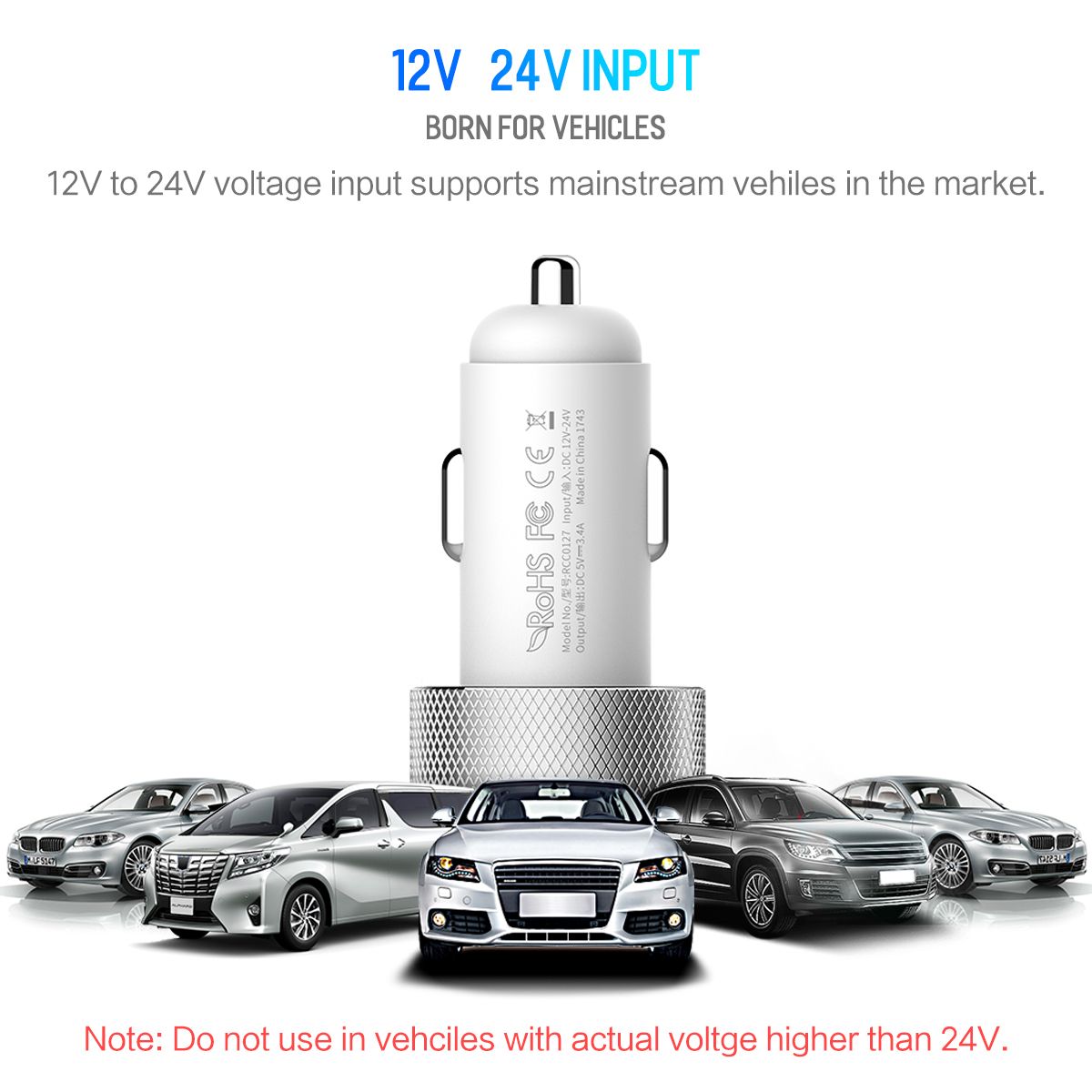 Rock Sitor Car Charger With Digital Display (10)