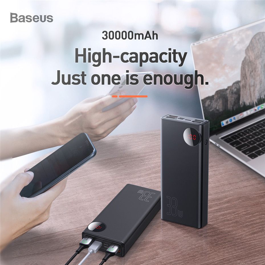 Baseus 30000mah Power Bank Dual Quick Charge 3 (6)