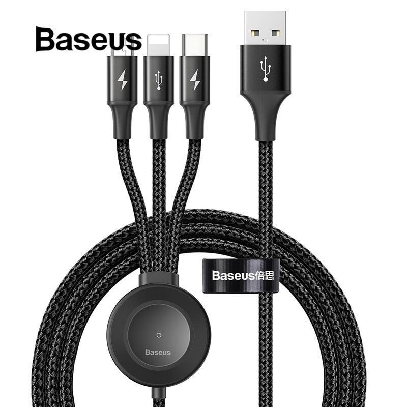 Baseus Star Ring Series 4 In 1 Usb Cable With Wireless Charger (1)
