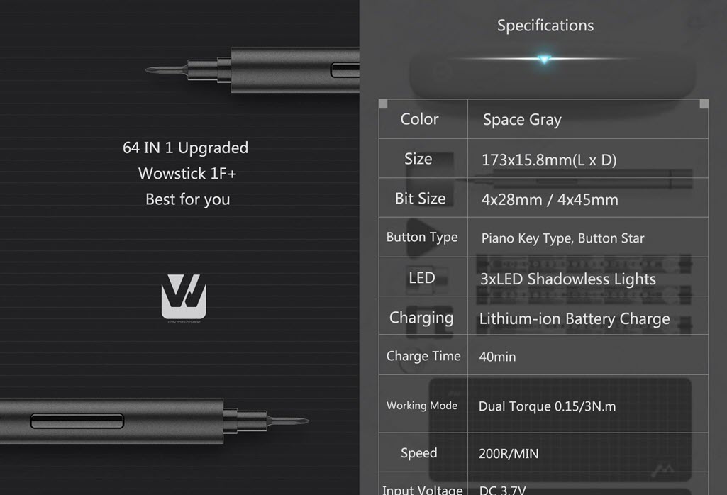 Xiaomi Wowstick 1f 64 In 1 Electric Screwdriver (1)