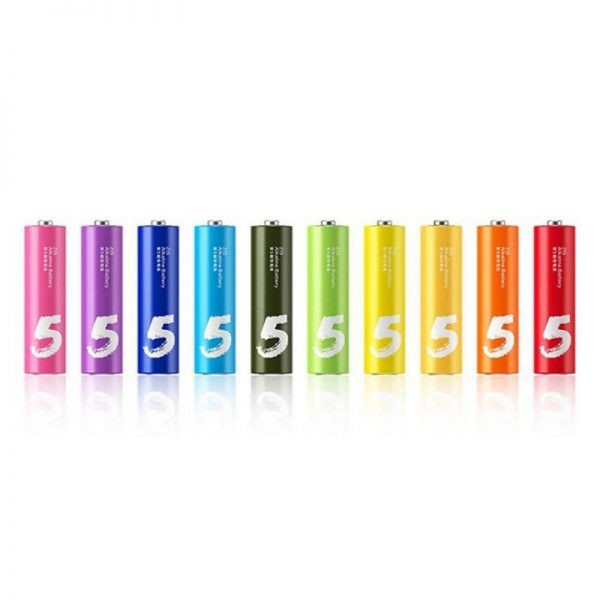 Xiaomi Zi5 Rainbow 1 5v Aa Alkaline Battery Set 10pcs (1)