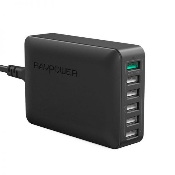 Ravpower 60w 6 Port Desktop Charger With Qc 3 (5)