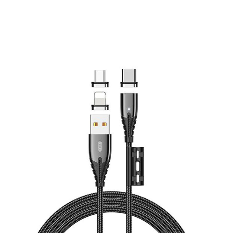 Joyroom S M408 Magnetic Series 3 In 1 Data Cable Lightning Micro Type C (2)