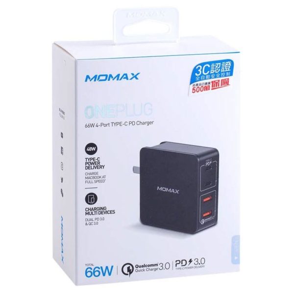Momax One Plug 66w 4 Port Type C Pd Charger (2)
