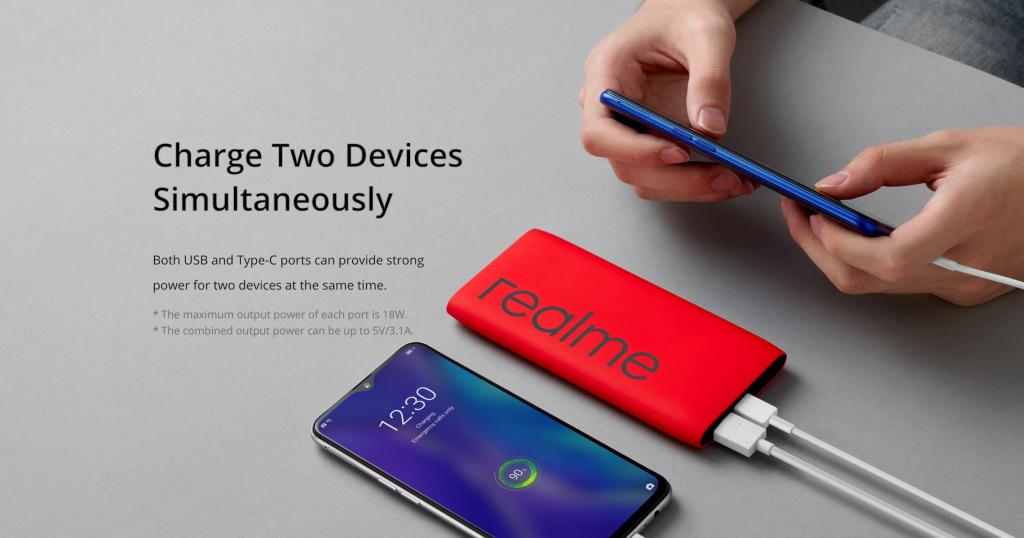 Realme 10000mah Power Bank 18w Pd Fast Charge (3)