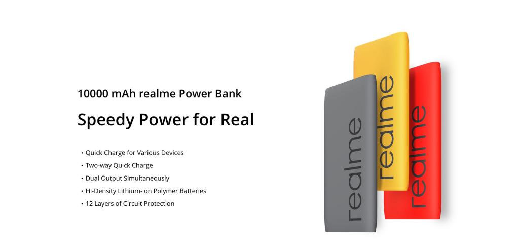 Realme 10000mah Power Bank 18w Pd Fast Charge (4)