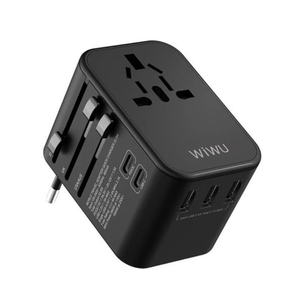 Wiwu Ua 303 Universal Adapter Qc 3 0 Pd With 3 Usb And 2 Type C Ports (3)