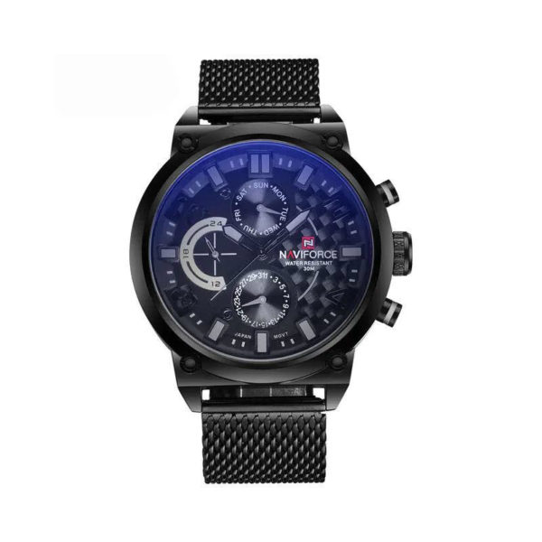 Naviforce 9068 Stainless Steel Strap Quartz Watches (1)