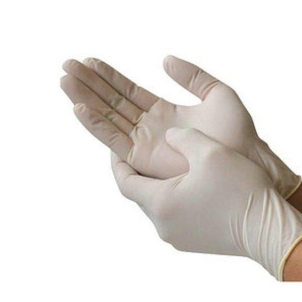 Disposable Latex Examination Gloves Non Sterile Lightly Powdered (1)