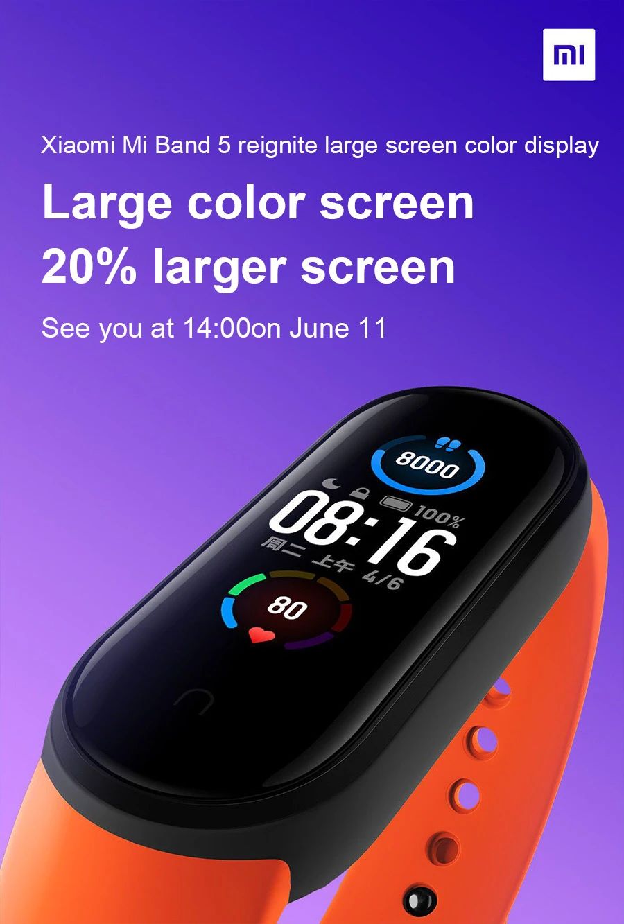Xiaomi Mi Band 5 Amoled Display Smart Watch (2)