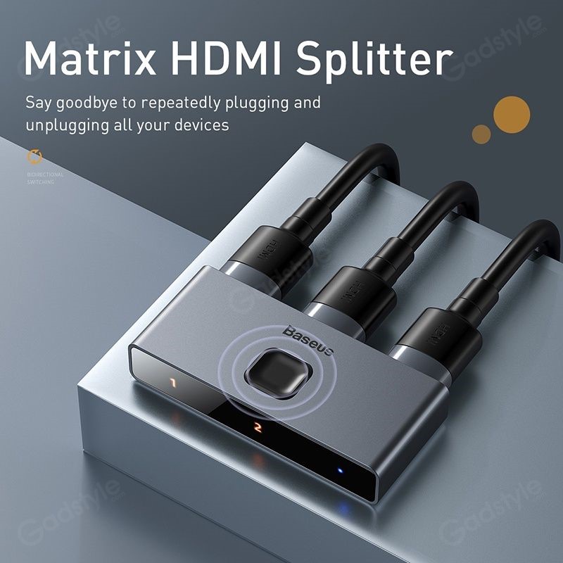 Baseus Hdmi Splitter 4k Hdmi Switch Adapter Hdmi Switcher (1)
