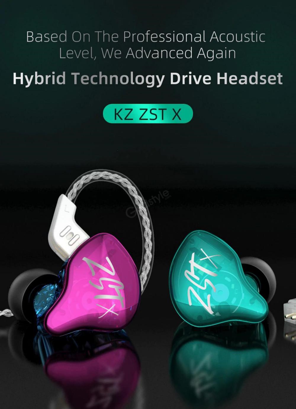 Kz Zst X Hybrid Driver In Ear Earphones (7)