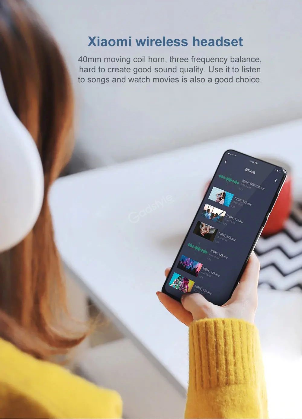 Xiaomi Ndz 18 Ai 40mm Speaker Wired Headphone With Microphone (6)