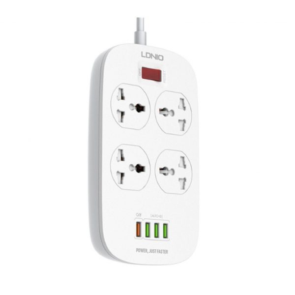 Ldnio Sc4407 Power Socket 4 Usb Charger With Power Extension Cord (1)