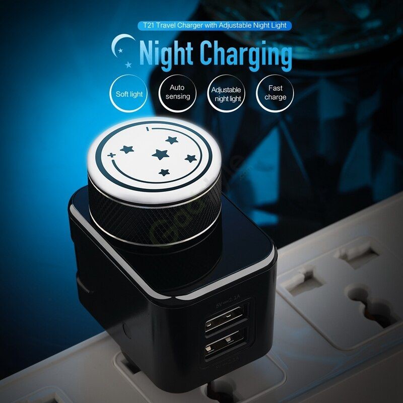 Rock T21 Smart Usb Charger With Adjustable Night Light (6)