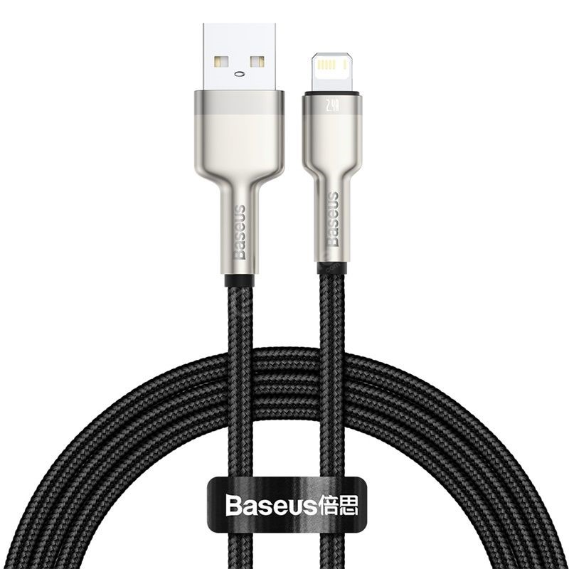 Baseus Cafule Series Metal Data Cable Usb To Iphone Lightning 2 4a (6)