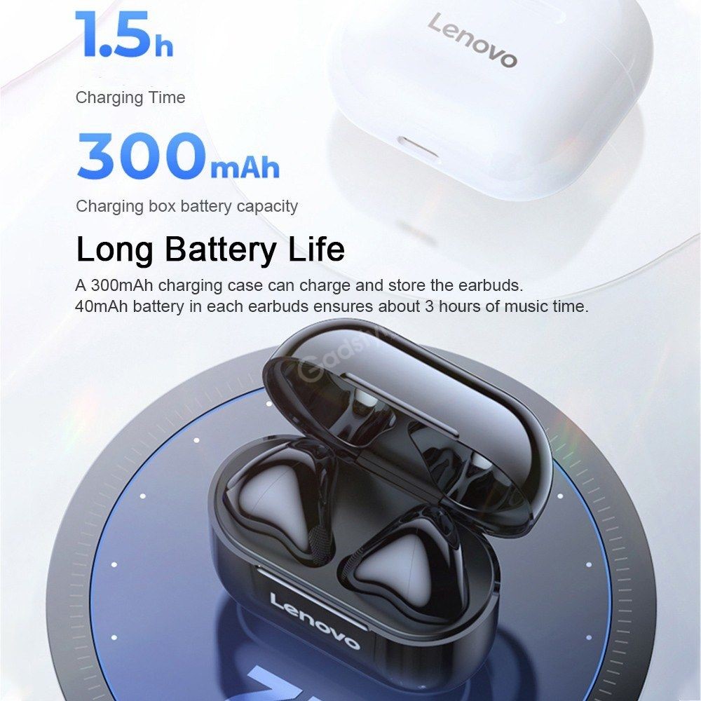 Lenovo Lp40 Tws Wireless Bluetooth Earbuds (3)
