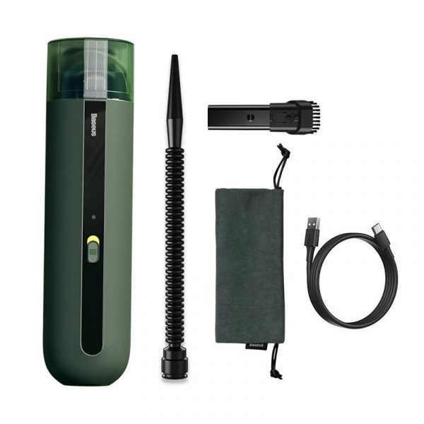 Baseus A2 Car Vacuum Cleaner 5000pa Powerful Suction Green
