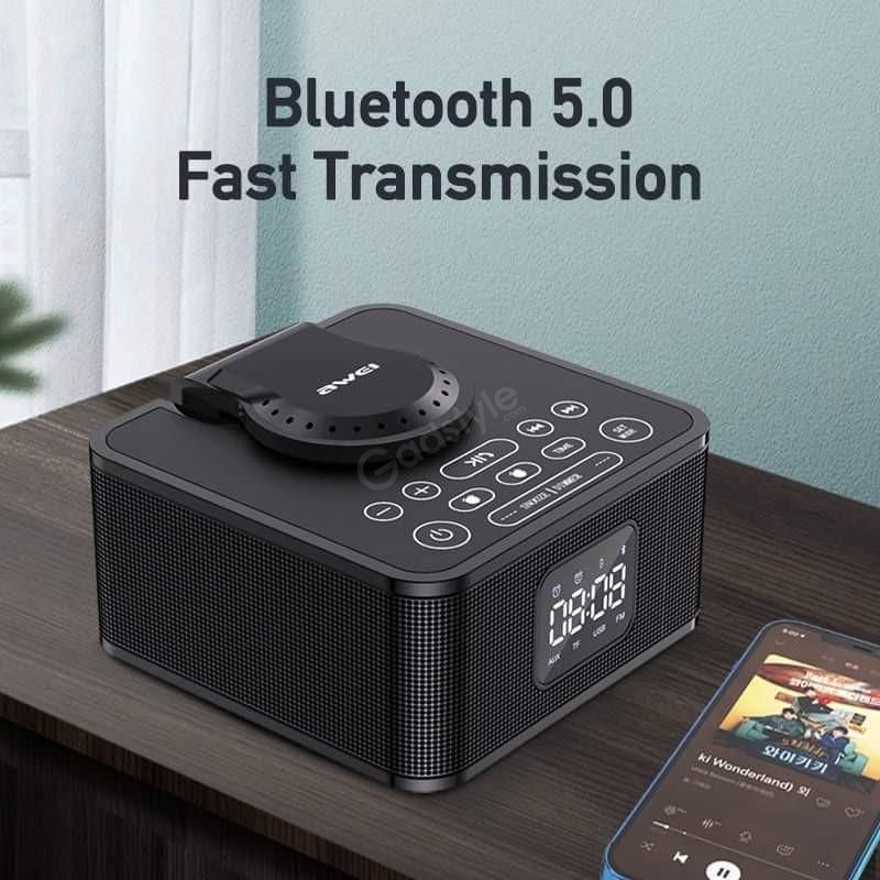 Awei Y332 Multifunction Wireless Speaker With Power Bank And Clock (10)