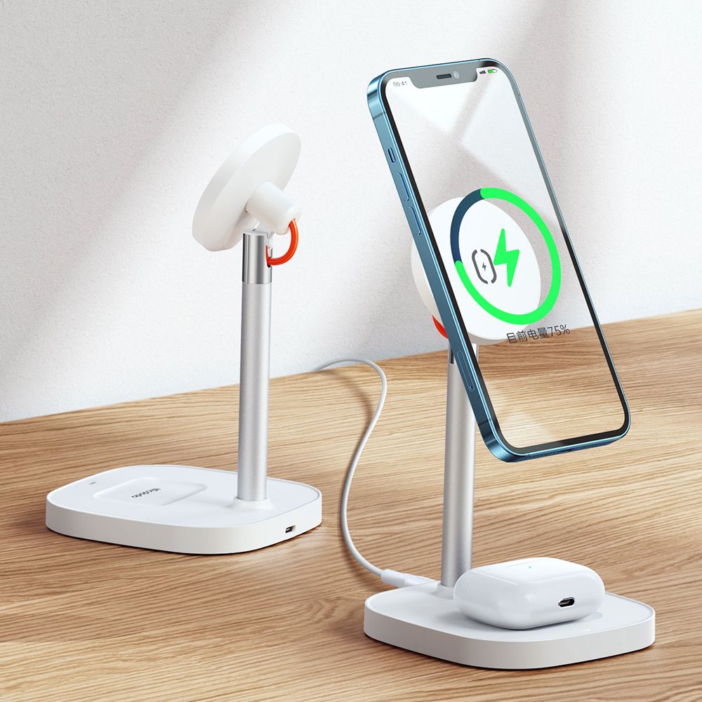 Mcdodo 2 In 1 Desktop Wireless Charger Stand For Iphone Airpods 3