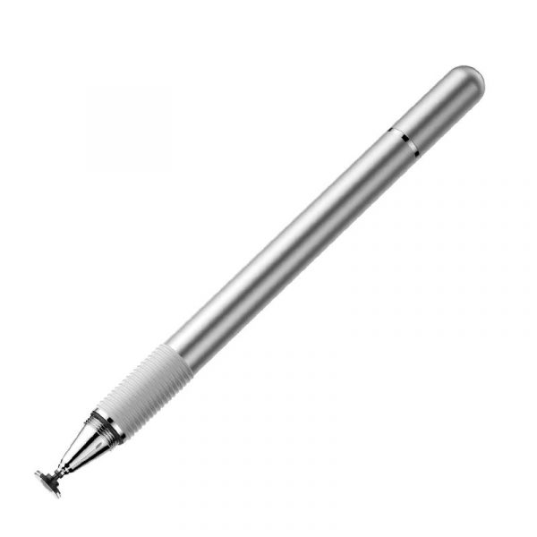 Baseus 2 In 1 Capacitive Stylus Pen For Mobile Tablet Silver