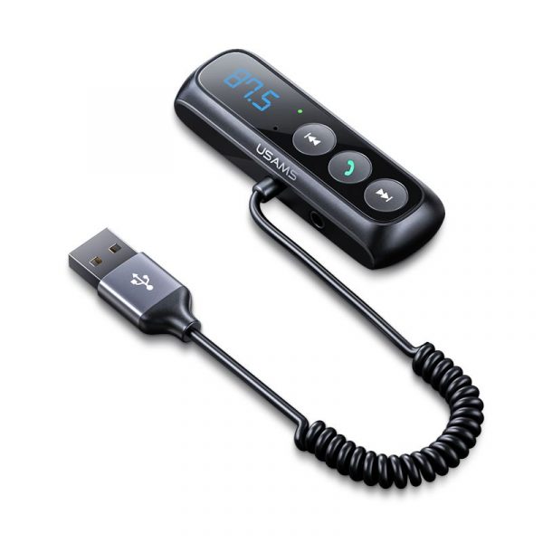 Usams Sj503 Car Digital Display Fm Transmitter Bt5 0 Wireless Audio Receiver (1)