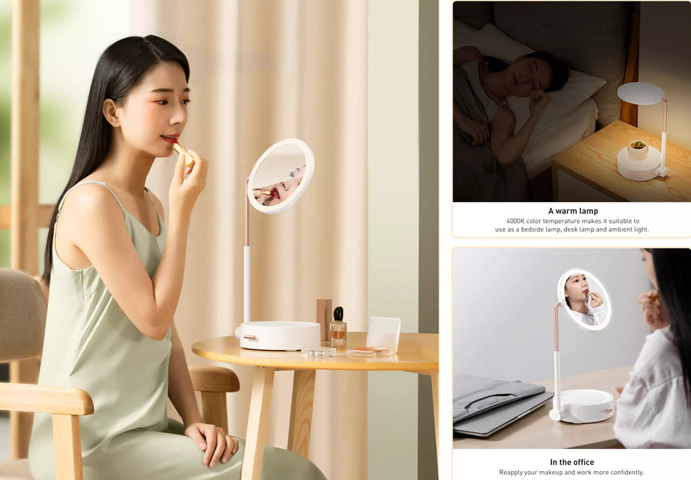 Baseus Smart Beauty Series Lighted Makeup Mirror With Adjustable Lamp (3)