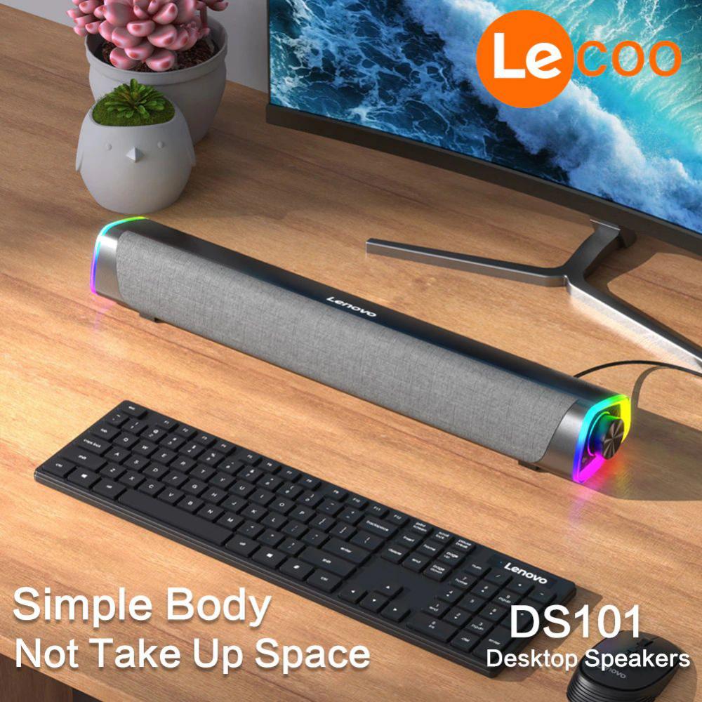 Lenovo Lecoo Ds101 Soundbar Desktop Speaker Dynamic Sound 6w (2)