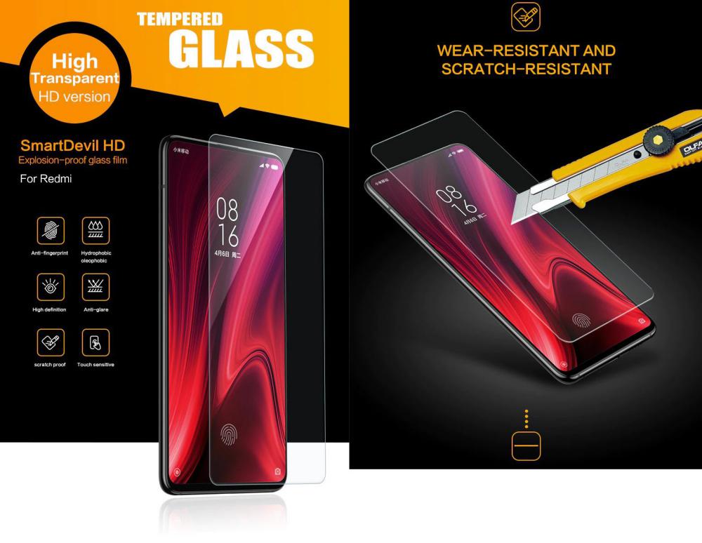 SmartDevil Amazing HD Transparent Tempered Glass 2pcs for Xiaomi Redmi K20/K20 Pro/K30/K30S/K30 Pro/K40/K40 Pro/K40 Pro+ 2