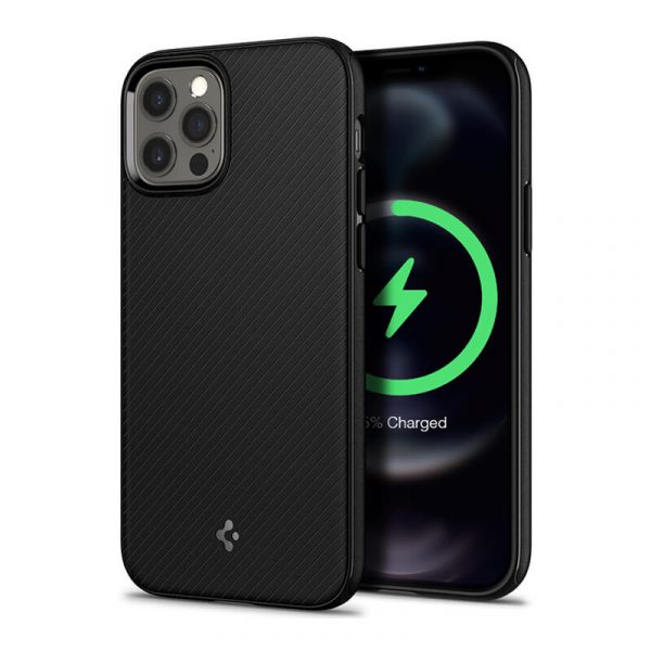 Spigen Mag Armor Case With Magnetic Charger Compatibl For Iphone 12 Series (1)