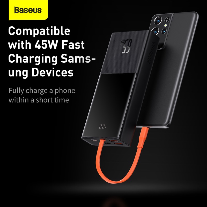 Baseus Eff 65w Power Bank 20000mah With Type C Cable Power (1)