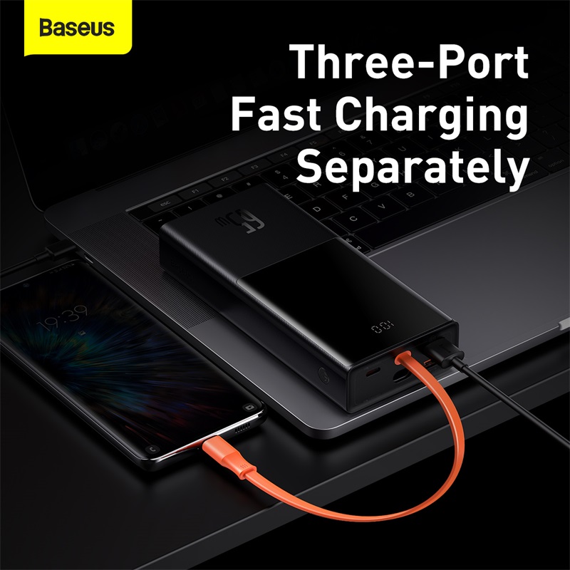 Baseus Eff 65w Power Bank 20000mah With Type C Cable Power (6)