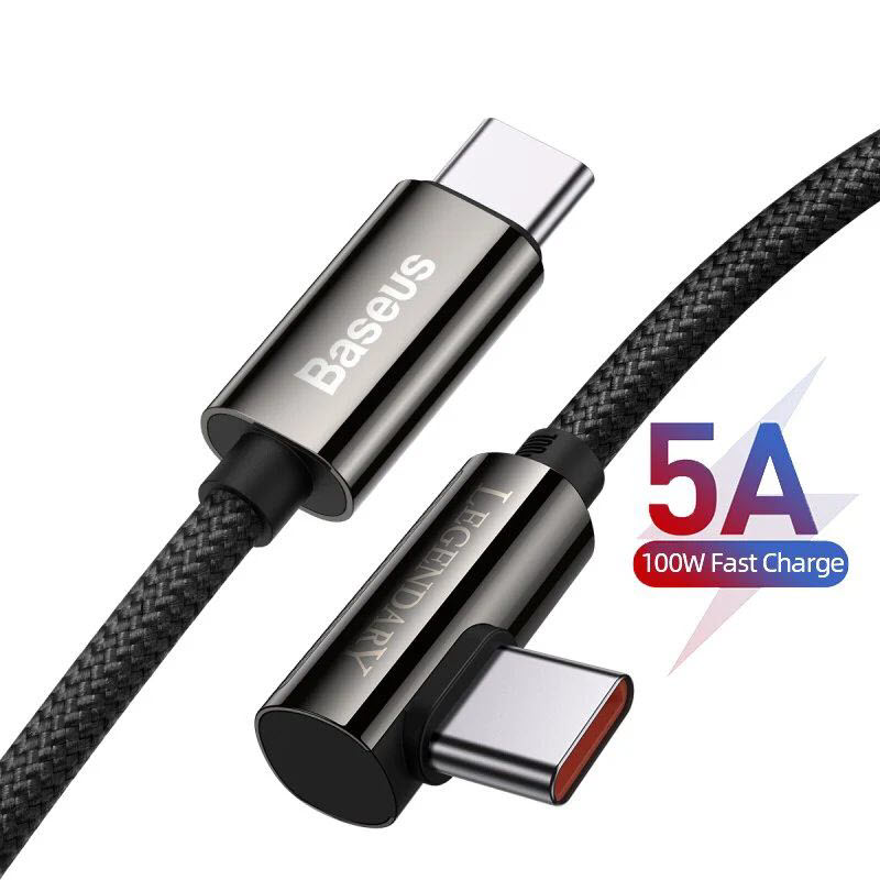 Baseus Legend Series 100w Type C To Type C Elbow Fast Charging Data Cable (1)