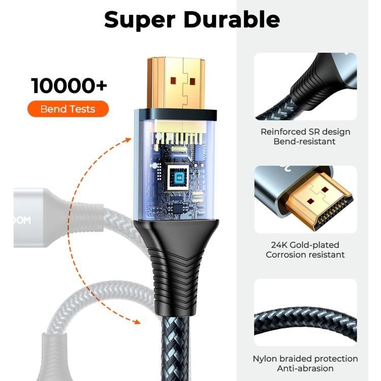 Joyroom Sy 20h1 4k 60hz Hdmi To Hdmi Adapter Cable 200cm (2)