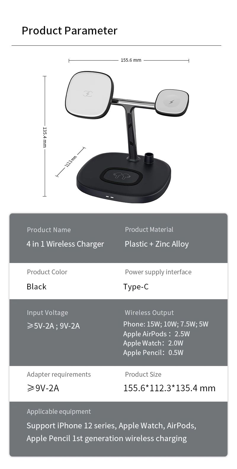 Wiwu Power Air 4 In 1 Qi Magnetic 15w Wireless Charger (6)