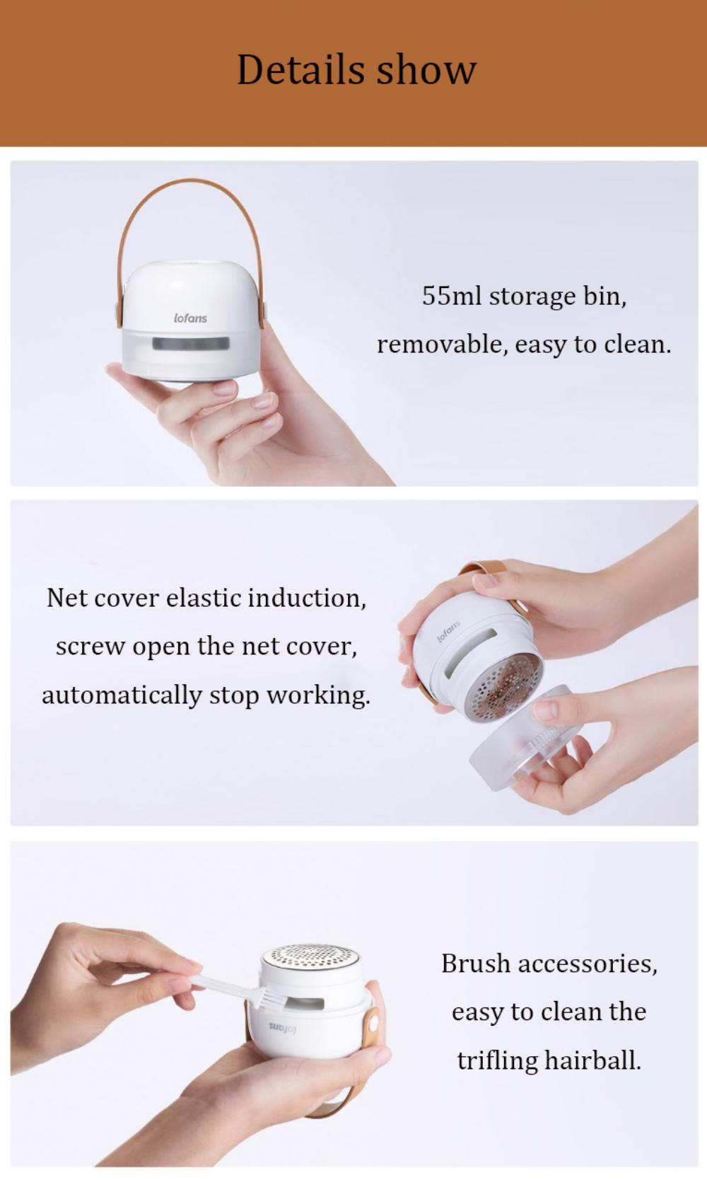 Xiaomi Lofans Cs 622 Hair Ball Trimmer Rechargeable Hairball Removal Shaving Machine (1)