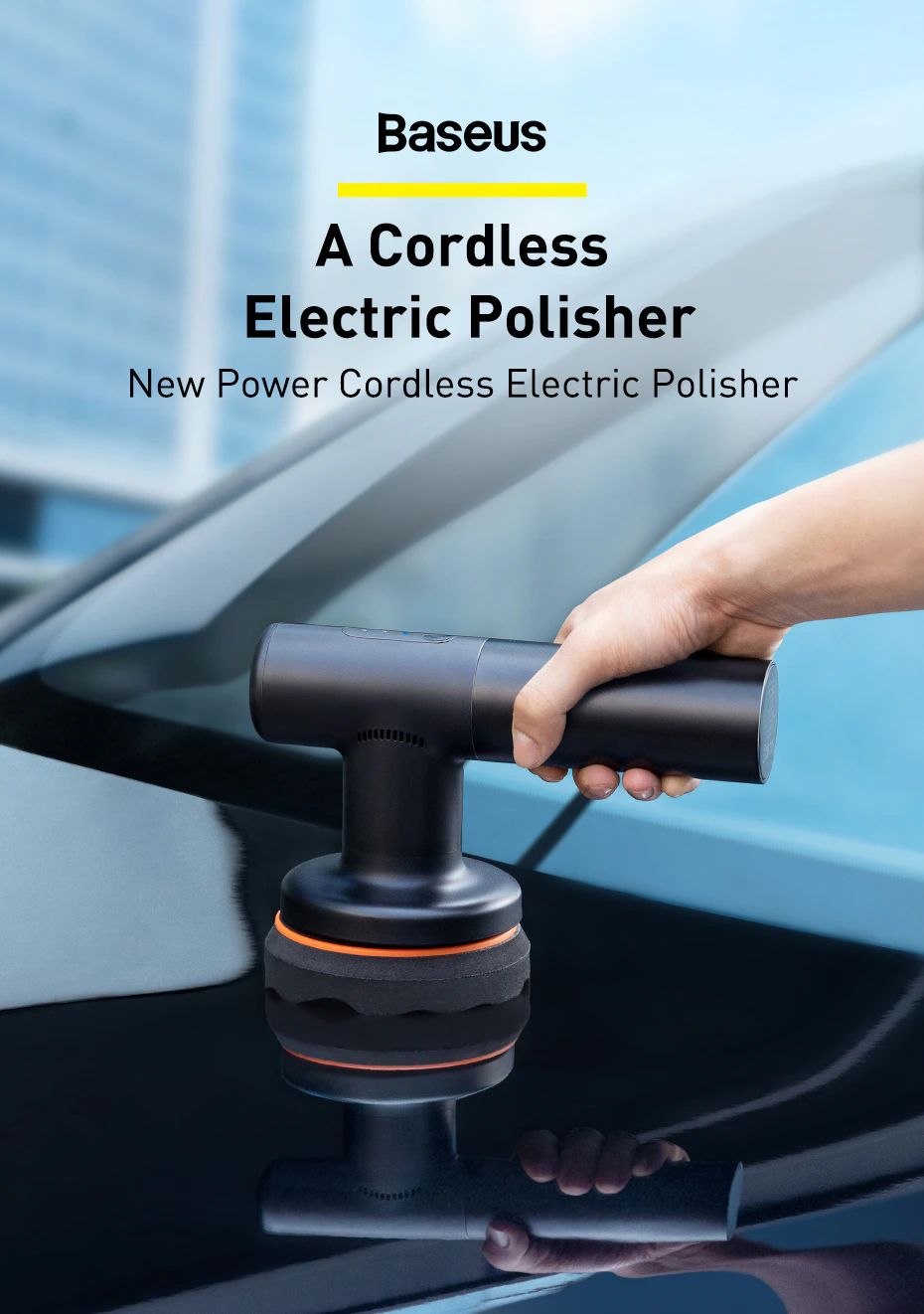 Baseus New Power Cordless Electric Polisher Car Polishing Machine (5)