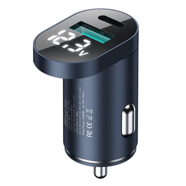 Joyroom C A17 48w Intelligent Dual Port Fast Car Charger With Led Display