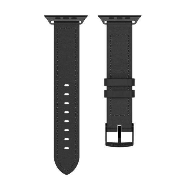 Switcheasy Hybrid Silicone Leather Watch Band For Apple Watch 42 44 45mm (2) 1