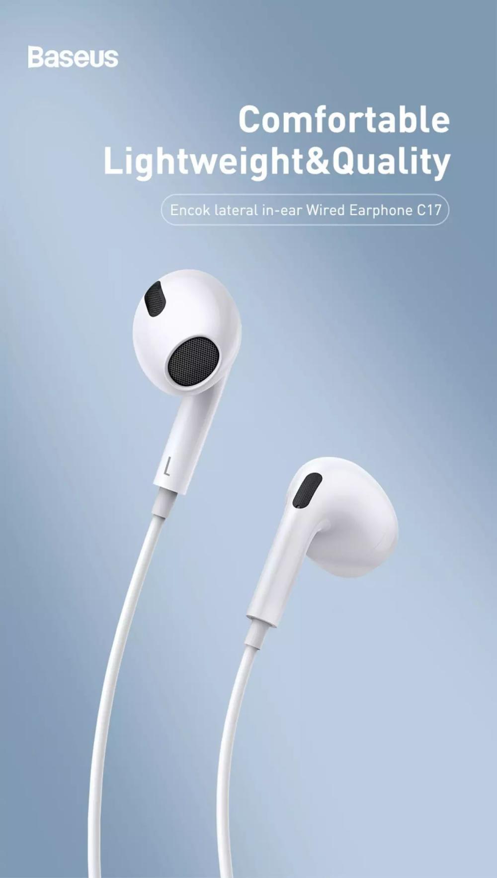 Baseus C17 Type C Half In Ear Wired Earphone (2)