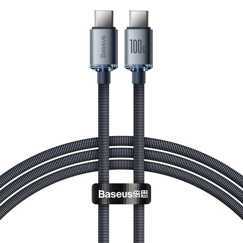 Baseus Type C To Type C 100w Crystal Shine Series Fast Charging Data Cable
